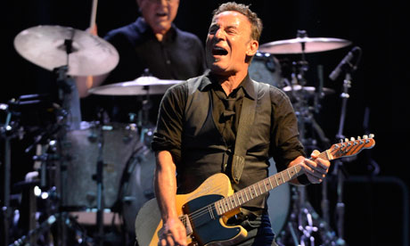 Bruce Springsteen on stage in Sunderland