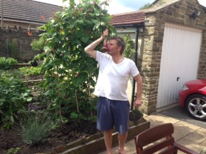 In the safety of your own back garden you can still ponce around like a tramp kissing beetroots