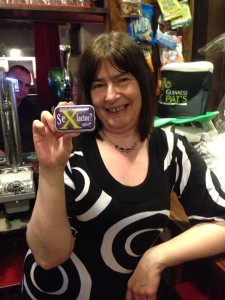Our Jackie shows off the new Scruff condom range available alongside the best selling Viagra (Carling) in a glass.