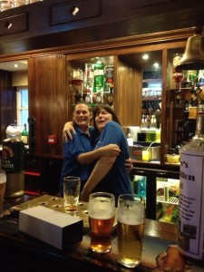 The barmaids got giddy at the thought of the Villas lads landing soon..