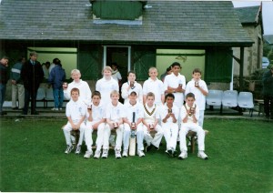 Losers on the night many moons ago. Team-mate Matt Nowell stood 4th left, 1st XL opening bowler Sam Lawrence seated 3rd left next to the enigmatic Sam Stockill.