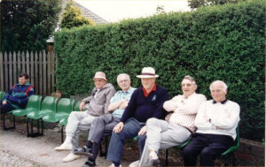 John Green, Haighy, a dapper Browny, Smudger Smith and Eddie Naylor