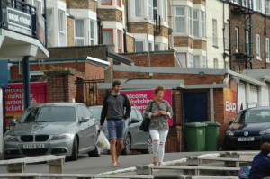 Romance was in the sea air with our Pro and Our Ashleigh...lovely to see though pity about her jeans...