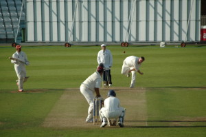 Tubbs bowling...not from the ECB coaching manual.