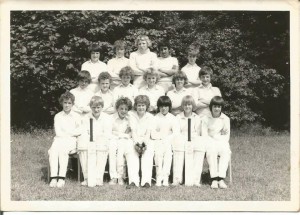 Wellington Middle School Cricket Team...from a bygone age. 